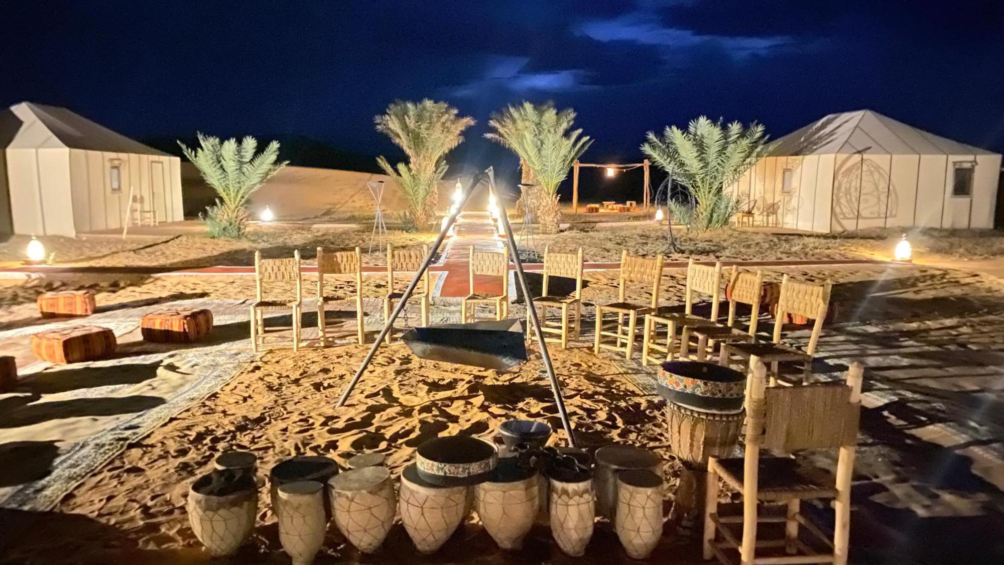 Erg Chebbi Sahara Camp Hotell Merzouga Eksteriør bilde
